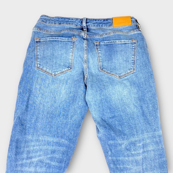 Dear John Womens Jeans 28 Blair’s Straight Distressed Cropped Cuffed Denim - Picture 4 of 12